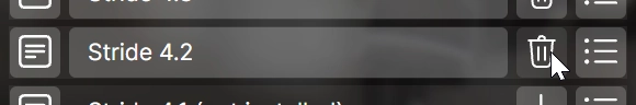 Picture of the uninstall button