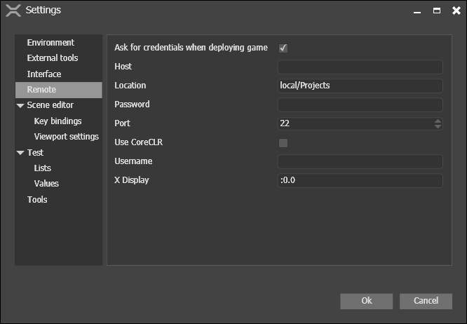 Settings Dialog