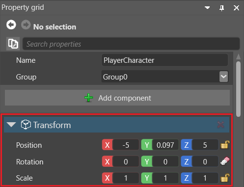 Transform component