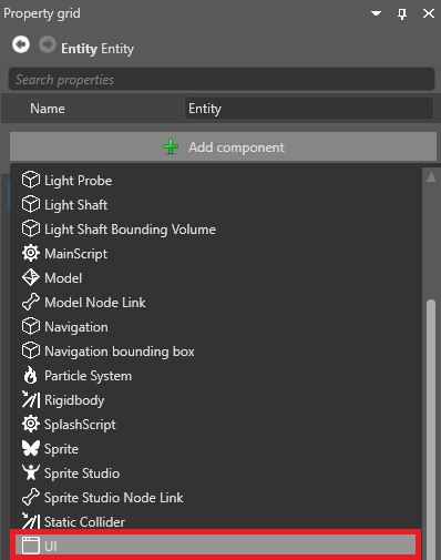 Add UI component